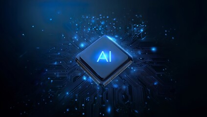 Artificial Intelligence Chip Technology Concept