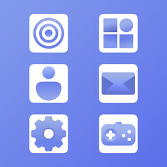 A set of icons for a computer application