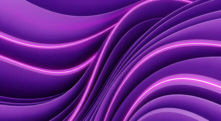 Abstract wavy lines with neon accents