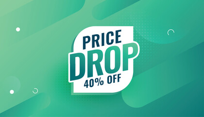 price drop special sale banner for social media post