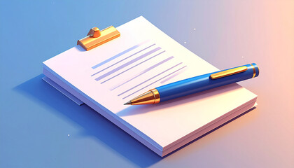 Isometric fountain pen
3