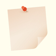 modern and curled notepad sheet template for professional task