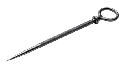 Bone needle tool background isolated on a Transparent background, PNG file.