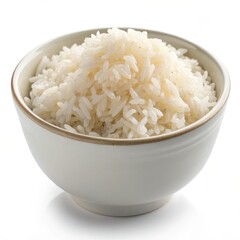 Steamed Rice in Bowl Simple Meal, staple food