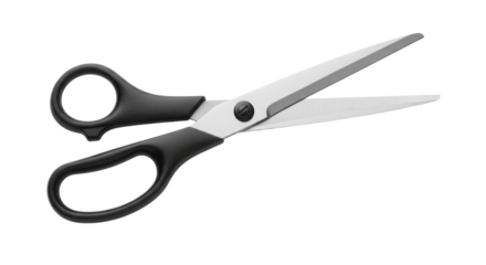 Open scissors for cutting in office or creative work isolated PNG with Transparent Background
