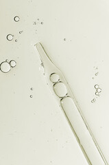 Skin serum or shampoo or shower gel or moisturizing gel. A cosmetic product for body care.