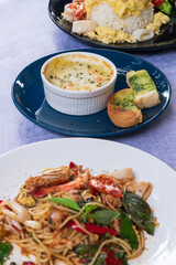 Baked spinach with cheese, spinach with cheese