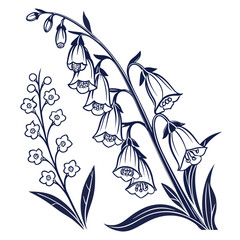 foxglove on white background  © MOHAMMADRIPON