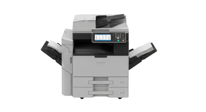 Office copier machine for business use isolated PNG with Transparent Background