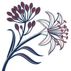 fennel bronze flower with leaves