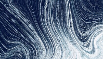 abstract white flowing lines on deep navy background creating dynamic wave texture with cosmic energy ideal for modern wallpaper banner copy space or editorial illustration