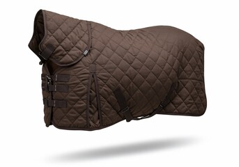 Quilted Horse Blanket Isolated on White Background