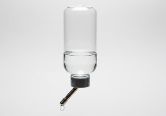 Hamster Water Bottle Dispenser Isolated on White Background