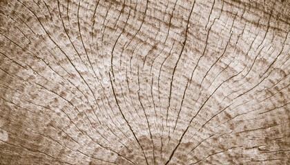 Fototapeta premium weathered tree trunk texture with radial growth rings and cracked wood grain forming natural abstract pattern ideal for rustic wallpaper or banner background with vintage tone