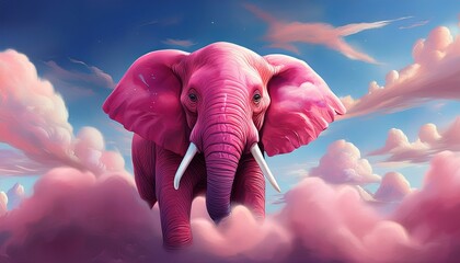 pink elephant of the clouds