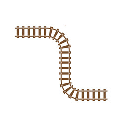 Train tracks vector icon design