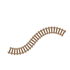 Train tracks vector icon design