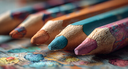 childhood drawings with colorful innocent and imaginative art