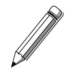 vector illustration of pencil