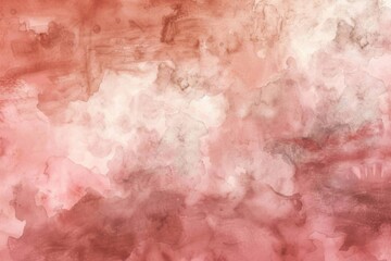 Fototapeta premium Terracotta to Dusty Rose Watercolor Wash – Soft Organic Paper Texture