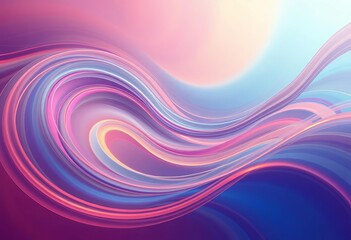 Obraz premium Abstract swirling lines, gradient colors symbolizing exploration without reward, autonomous, automation