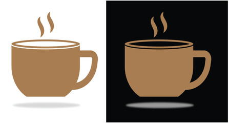 Coffee and Tea Cup Icon Set – Mocha Symbols, Logo and Illustration Collection.