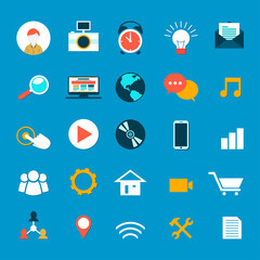 All the necessary icons vector and image