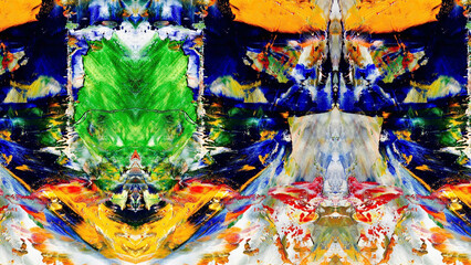 Abstract art background . Hand painting artwork on canvas .