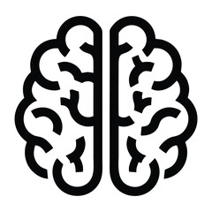 Human Brain Outline Icon