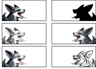 Spooky bat monster drawing for Halloween artwork, horror fantasy poster, tattoo sketch, gaming character, and dark gothic illustration