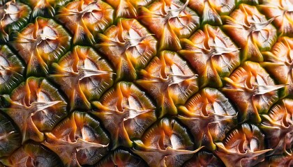 Obraz premium skin close up of the geometric pattern on a pineapple