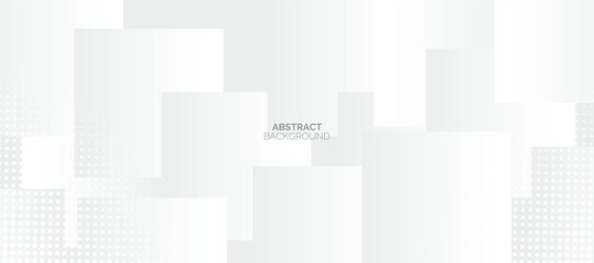 Abstract minimalist white background with circular element pattern