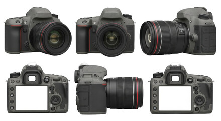 Isolated electronic photographic equipment for professional photo shooting, digital device