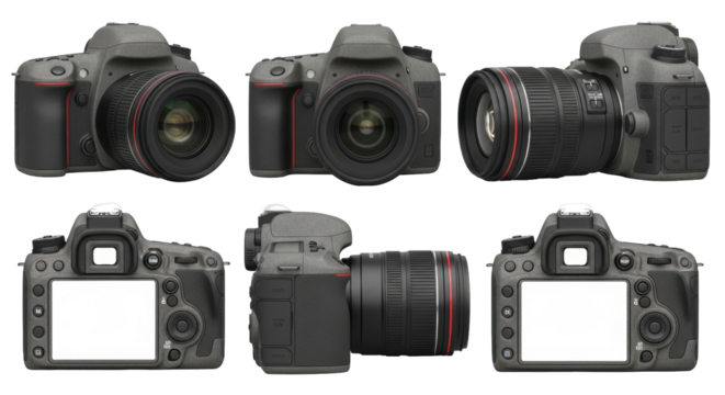 Isolated electronic photographic equipment for professional photo shooting, digital device