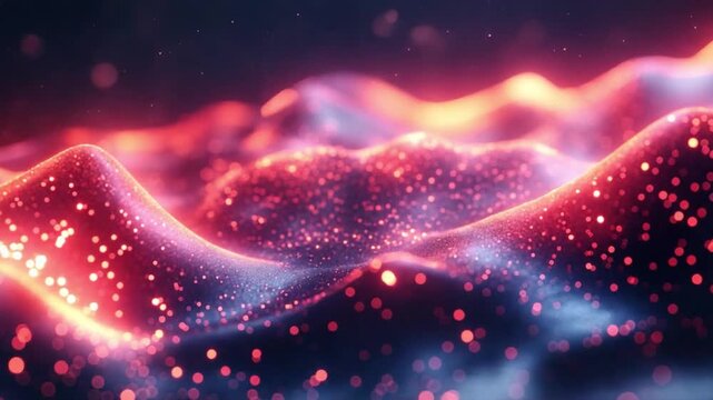 Celestial Brilliance: An abstract digital rendering of undulating cosmic energy, a vibrant interplay of light and form, evokes the vastness and mystery of the universe.