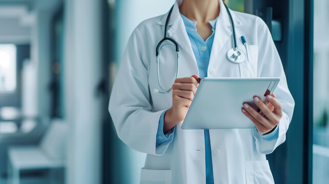 Mujer m&eacute;dico sanitaria