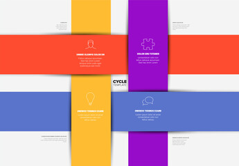 Colorful Cycle Template - Modern Infographic Elements for Business Presentations