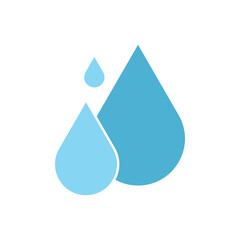 water drop  logo icon illustration flat
