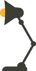 Adjustable desk lamp illustration