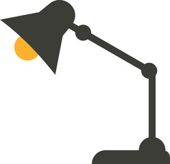 Adjustable desk lamp illustration