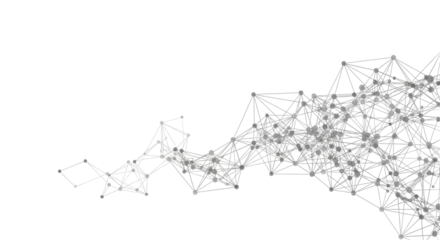Isolated Network connection node graphic design for science and digital technology use