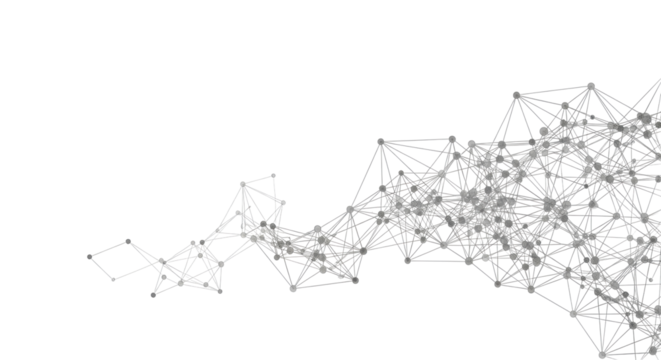 Isolated Network connection node graphic design for science and digital technology use