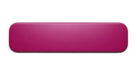 Isolated magenta button graphic resource, element with rounded corners, single design object