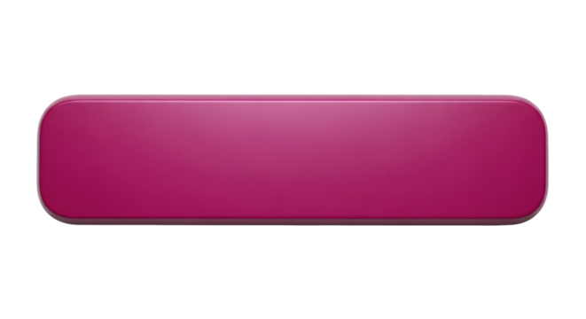 Isolated magenta button graphic resource, element with rounded corners, single design object