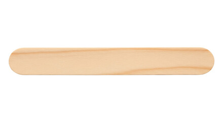 Isolated wooden stick for medicine, stirring, or a popsicle for crafts and arts projects