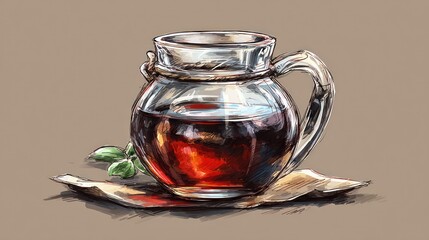 A mason jar full of homemade jam rotates slowly, displaying its rich colors and inviting texture under soft lighting
