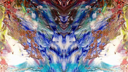 Abstract art background . Hand painting artwork on canvas .