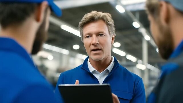 Learn how a coordinated team of engineers with tablets and a senior manager improve robotic manufacturing efficiency, applying Industry 4.0 principles, IoT connectivity, and AI-dri