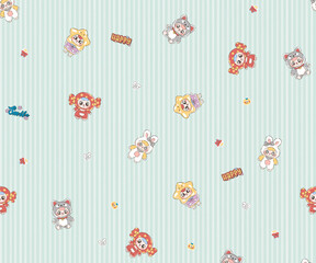Assorted Hand painted Floral And Patterned Decorative Paper Collection