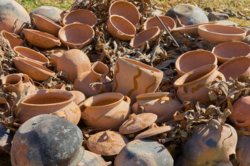 the firing process of clay pottery in Huancas brings earth to life. Each vessel, shaped by ancestral hands, hardens in the heat, transforming into a timeless symbol of tradition, 